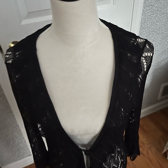 Black Lightweight Summer Sweater - Picture 9 of 10